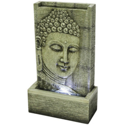 Bermuda Buddha Water Feature - Size: 48 x 22 x 82cm - Grey - Bermuda Water Gardens - Wilko - thumbnail 1