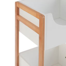 Premier Housewares Nostra 3 Tier Storage Trolley - Size: 36 x 27 x 89cm - White - Wilko - thumbnail 6
