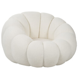 Penelope Swivel Chair - White - Size: Single - Wilko - thumbnail 4