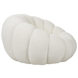 Penelope Swivel Chair - White - Size: Single - Wilko - thumbnail 6