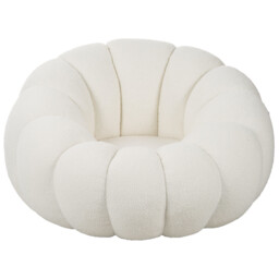 Penelope Swivel Chair - White - Size: Single - Wilko - thumbnail 3