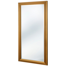 Yearn Gold Framed Contemporary Bevelled Full Length Wall Mirror 166.5 x 75cm - Size: 166 x 75cm - Wilko - thumbnail 1