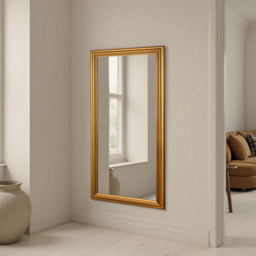 Yearn Gold Framed Contemporary Bevelled Full Length Wall Mirror 166.5 x 75cm - Size: 166 x 75cm - Wilko - thumbnail 3