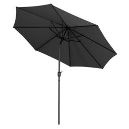 Living and Home Black Round Crank Tilt Parasol with Round Base 3m - Wilko - thumbnail 4
