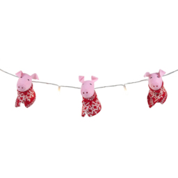 10 LED Pigs in Blanket String LightPink and Red - Wilko - thumbnail 5