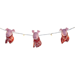 10 LED Pigs in Blanket String LightPink and Red - Wilko - thumbnail 6