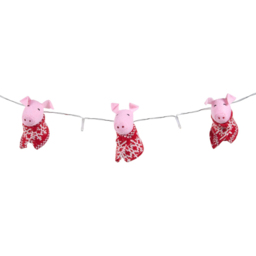 10 LED Pigs in Blanket String LightPink and Red - Wilko - thumbnail 3