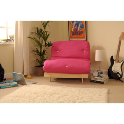 Brooklyn Small Double Sleeper Pink Futon Base and Mattress - Size: Single - Wilko - thumbnail 4