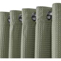 Velosso Waffle Sage Blackout Curtains 137 x 168cm - Size: W 163 x D 137cm - Green - Wilko - thumbnail 4