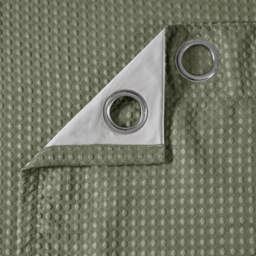 Velosso Waffle Sage Blackout Curtains 137 x 168cm - Size: W 163 x D 137cm - Green - Wilko - thumbnail 5