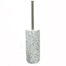 Terrazzo White Flecks Toilet Brush Holder - Wilko