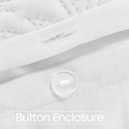 Velosso Super King Size White Savannah Velvet Duvet Set - Wilko - thumbnail 4