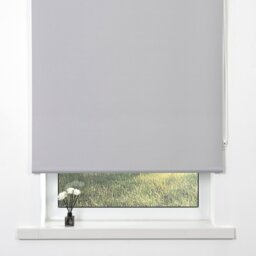 Divante Plain Blackout Roller Blind - Cool Silver/90cm - Wilko - thumbnail 3