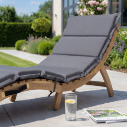 Artemis Home Solara Curve Grey Sun Lounger - Size: 55 x 54 x 168cm - Wilko - thumbnail 3