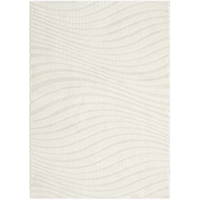 Desire Rugs Aya Cream Embossed Waves Rug 80 x 150cm - Wilko - image 1