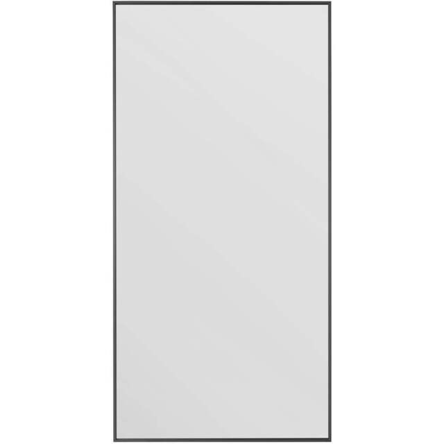 The Artus Black Aluminium Wall Mirror 200 x 100cm - MirrorOutlet - Wilko - image 1