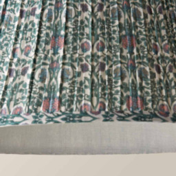 ValueLights Abel Floral Pleated Tapered Large Lamp Shade - Size: 25 x 45 x 45cm - Green - Wilko - thumbnail 7