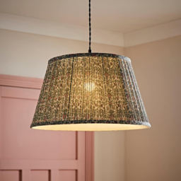 ValueLights Abel Floral Pleated Tapered Large Lamp Shade - Size: 25 x 45 x 45cm - Green - Wilko - thumbnail 4
