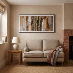 Bronze Effect Abstract Canvas - Multicolour - Wilko - thumbnail 6
