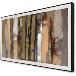 Bronze Effect Abstract Canvas - Multicolour - Wilko - thumbnail 3