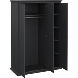 Florence Paris 3 Door Matt Grey Wardrobe - Wilko - thumbnail 6