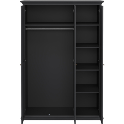 Florence Paris 3 Door Matt Grey Wardrobe - Wilko - thumbnail 5