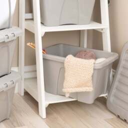 Wham 14L Soft Grey Home Upcycle Storage Box with Lid 5 Pack - Wilko - thumbnail 7