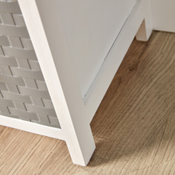 Home Source Crystal 5 Drawer White Grey Narrow Chest of Drawers - Wilko - thumbnail 6