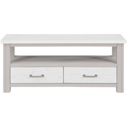 Baumhaus Greystone 2 Drawer Single Shelf Widescreen Grey Television Cabinet - Wilko - thumbnail 4