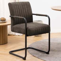 Florence Adele Set of 2 Grey Fabric Dining Chairs - Furniture To Go - Wilko - thumbnail 1