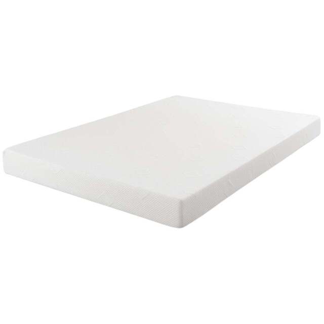 The Foam People Westwood European King Size Dual Layer Memory and Firm Foam Mattress 4 inch - White - Wilko - image 1