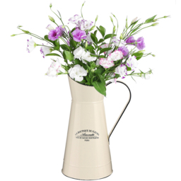 Dibor Cream Ceramic Vintage Style Pitcher Jug Vase - Size: 30 x 20 x 15.5cm - Wilko - thumbnail 1