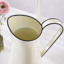 Dibor Cream Ceramic Vintage Style Pitcher Jug Vase - Size: 30 x 20 x 15.5cm - Wilko - thumbnail 6