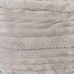 Brooklyn Plush Ribbed Throw - Silver - Wilko - thumbnail 4