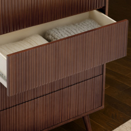 Teamson Home Tremolo 5 Drawer Walnut Dresser - Wilko - thumbnail 6