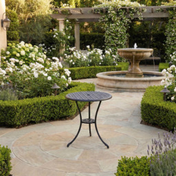 Centurion Supports OSHOWA Black Aluminium Garden Patio Bistro Table - Size: 2 Seater - Wilko - thumbnail 4