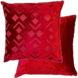 Serene Barcelona Red Cushion Cover 43 x 43cm - Wilko