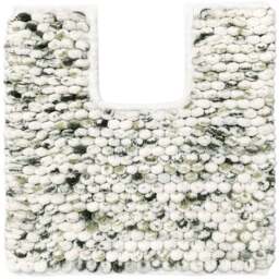 Allure Bath Fashions Luxury Marl Chunky Bobble Green Pedestal Toilet Mat 50 x 50cm - Size: 50 x 50 x 1cm - Wilko