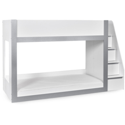 Julian Bowen Gaia Single White and Silver Bunk Bed - Wilko - thumbnail 4