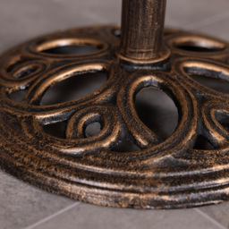 Charles Bentley Bronze Round Cast Iron Parasol Base 12kg - Size: Single - Black - Wilko - thumbnail 7