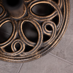 Charles Bentley Bronze Round Cast Iron Parasol Base 12kg - Size: Single - Black - Wilko - thumbnail 6
