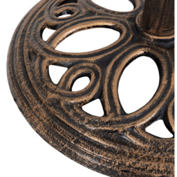 Charles Bentley Bronze Round Cast Iron Parasol Base 12kg - Size: Single - Black - Wilko - thumbnail 5