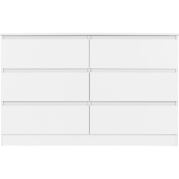 Seconique Malvern 6 Drawer White Chest of Drawers - Wilko - thumbnail 4