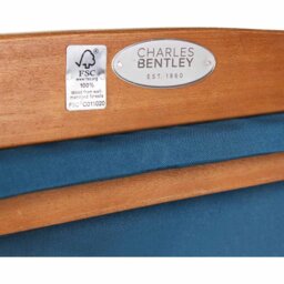 Charles Bentley Eucalyptus Wooden Deck Chair Teal - Size: H94 x L107 x W61cm - Green - Wilko - thumbnail 5