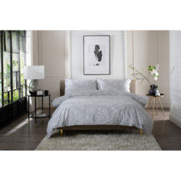 The Lyndon Company Petite Fleure Double Grey Duvet Set - Wilko - thumbnail 4