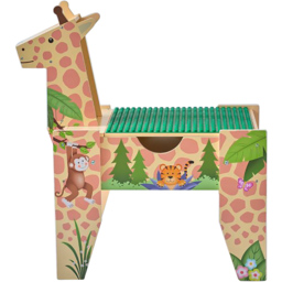 Teamson Kids Multicolour Jungle Giraffe 2-in-1 Activity Table - Size: 71.1 x 41.3 x 65.4cm - Yellow - Wilko - thumbnail 4