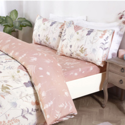 Serene Camargue Single Microfibre Fabric Reversible Duvet Cover Set - Multi - Wilko - thumbnail 5