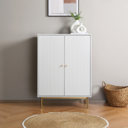 Devon 2 Door White Storage Cabinet - Home Garden Direct - Wilko - thumbnail 4
