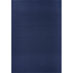 Desire Rugs Simple Navy Low Pile Felt Backing Tufted Rug 110 x 60cm - Size: 60 x 110cm - Blue - Wilko - thumbnail 1