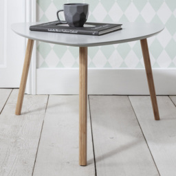 Noa and Nani Malme Chalk Grey and Natural Pine Extra Large Side Table - Size: 78 x 140 x 85cm - Nöa and Nani - Wilko